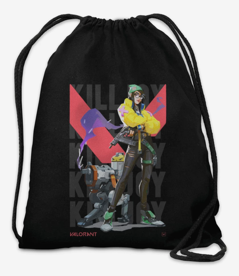 Mochila Negro de Killjoy Valorant