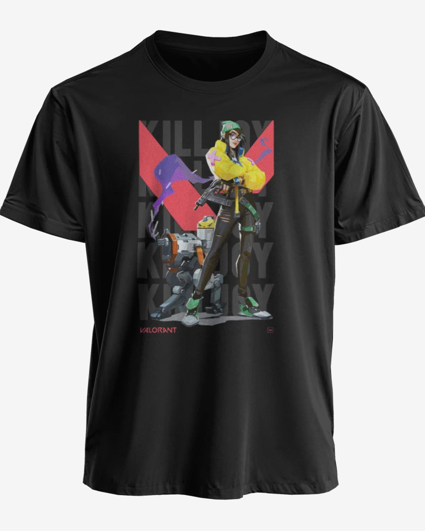 Polera premium Negro de Killjoy Valorant