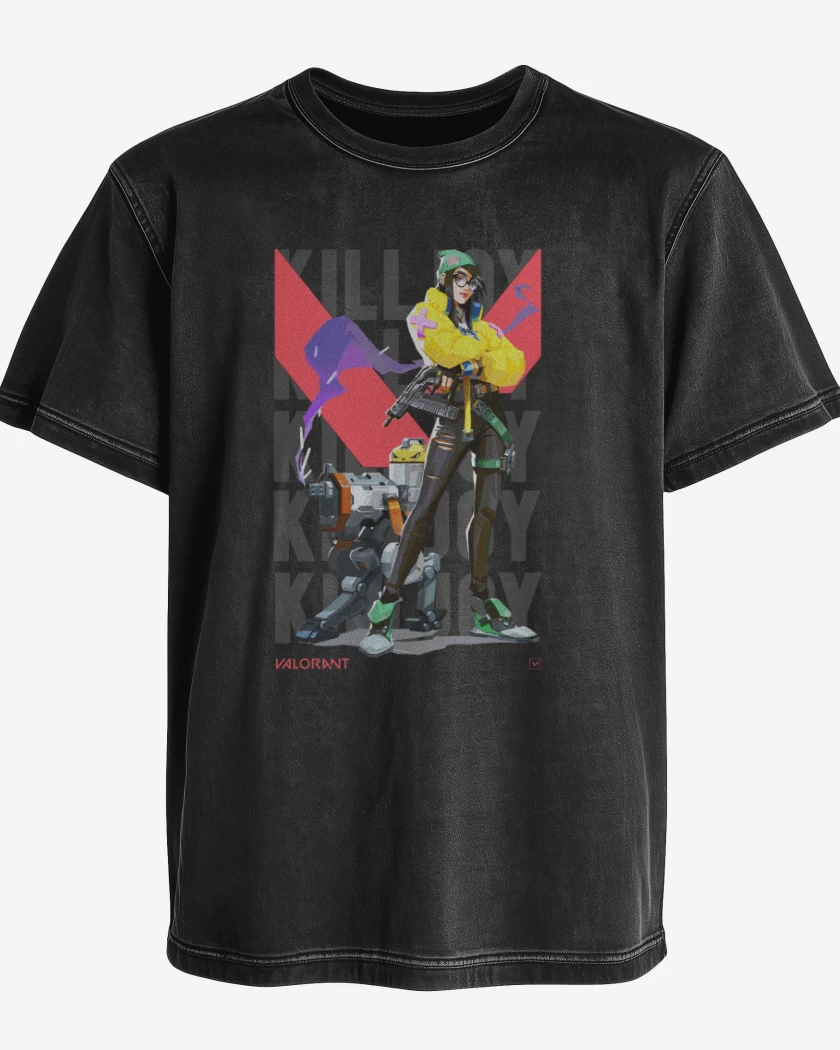 Polera desgastada Killjoy Valorant