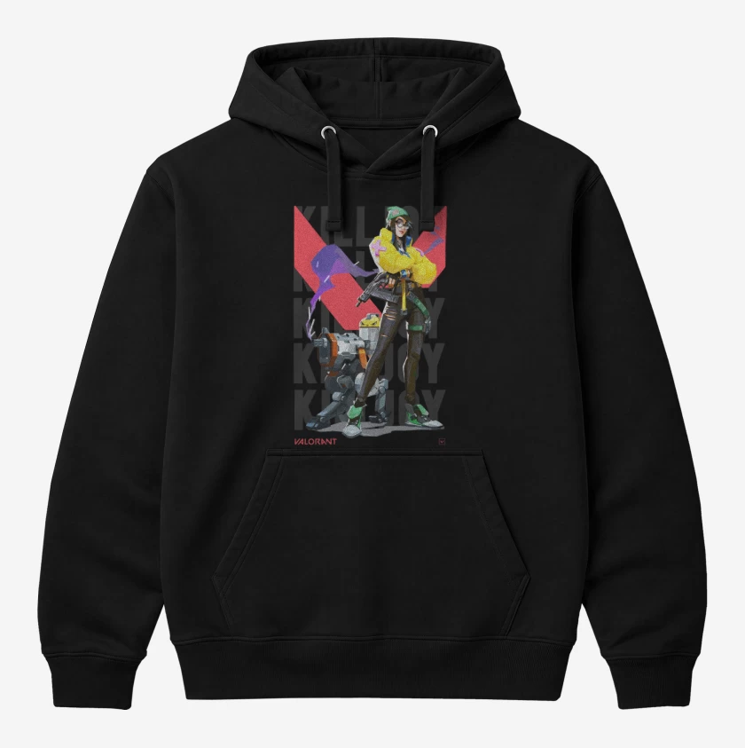 Polerón Canguro Negro de Killjoy Valorant
