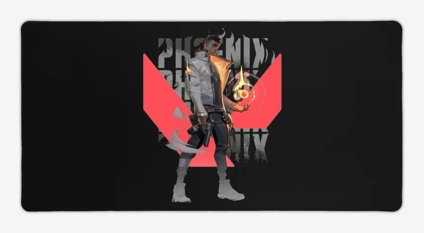 Mouse pad Gamer Negro de Phoenix Valorant