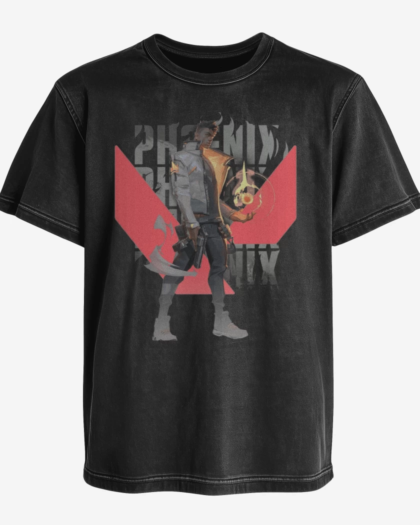 Polera desgastada Phoenix Valorant