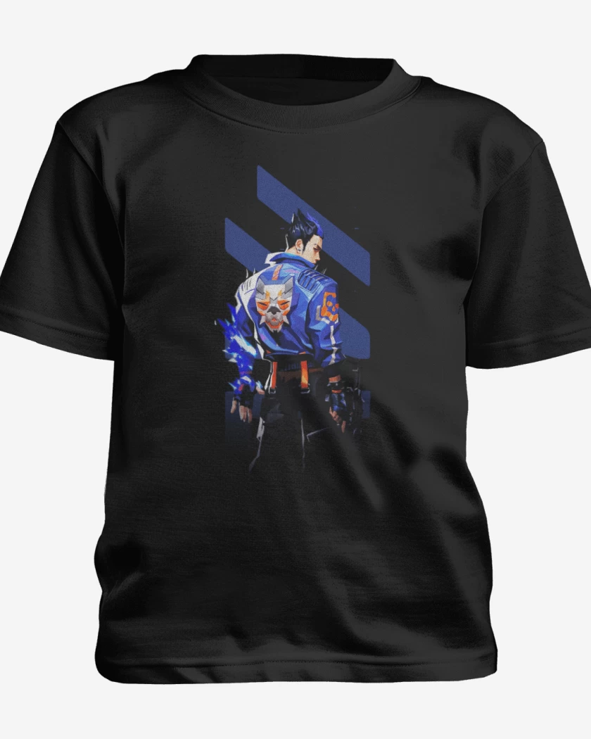 Polera de niño Negro de Yoru Valorant
