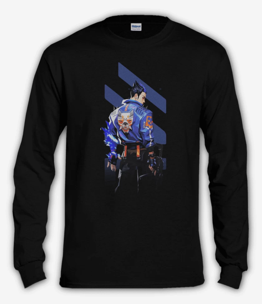 Polera manga larga Negro de Yoru Valorant