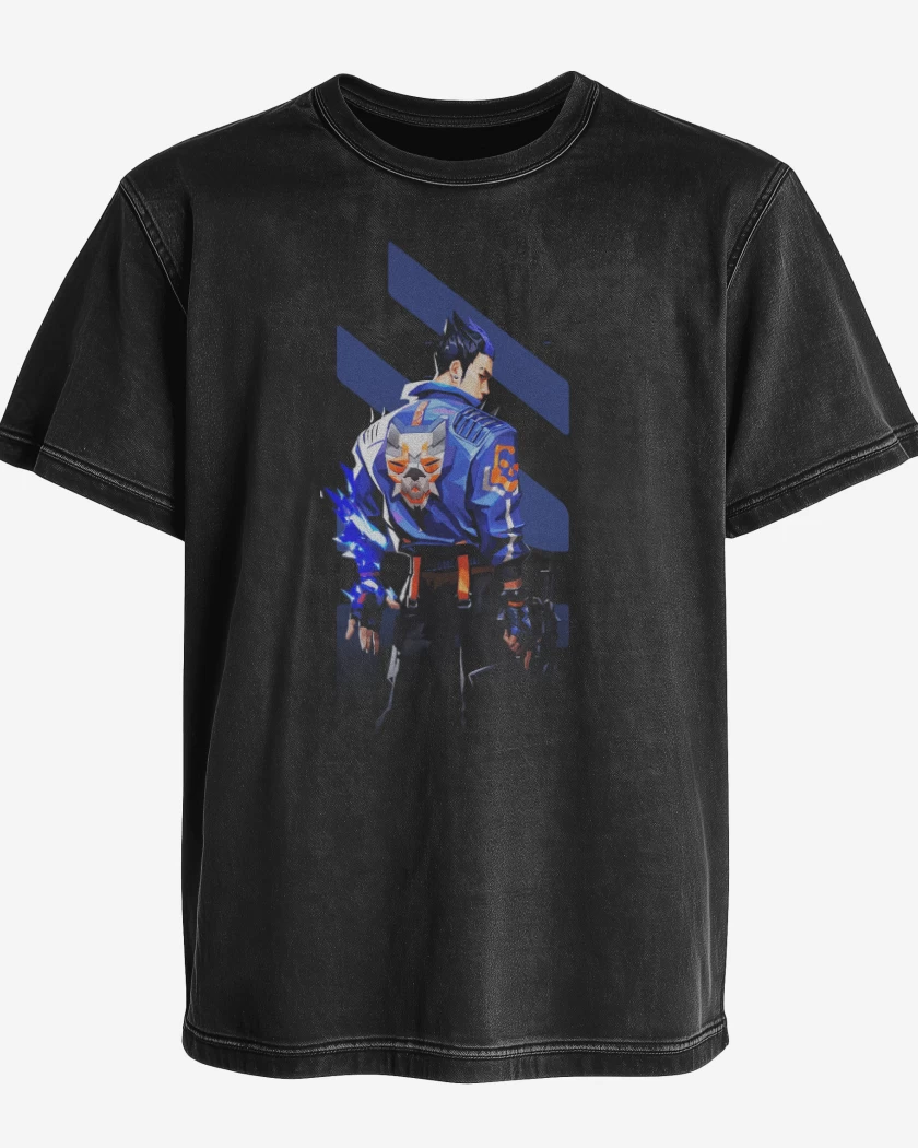 Polera desgastada Yoru Valorant