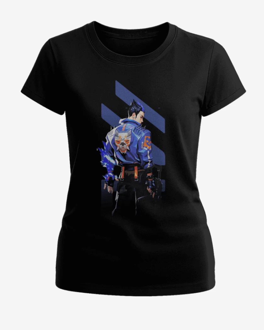 Polera de Mujer Negro de Yoru Valorant