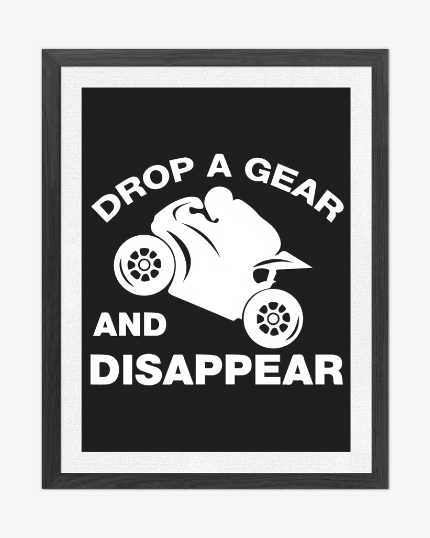 Cuadro decorativo Drop a gear