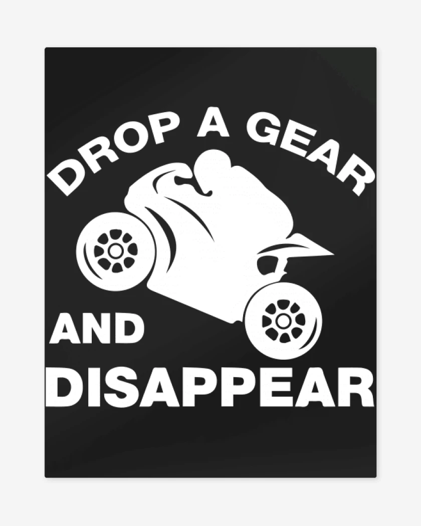 Print metalico Negro de Drop a gear