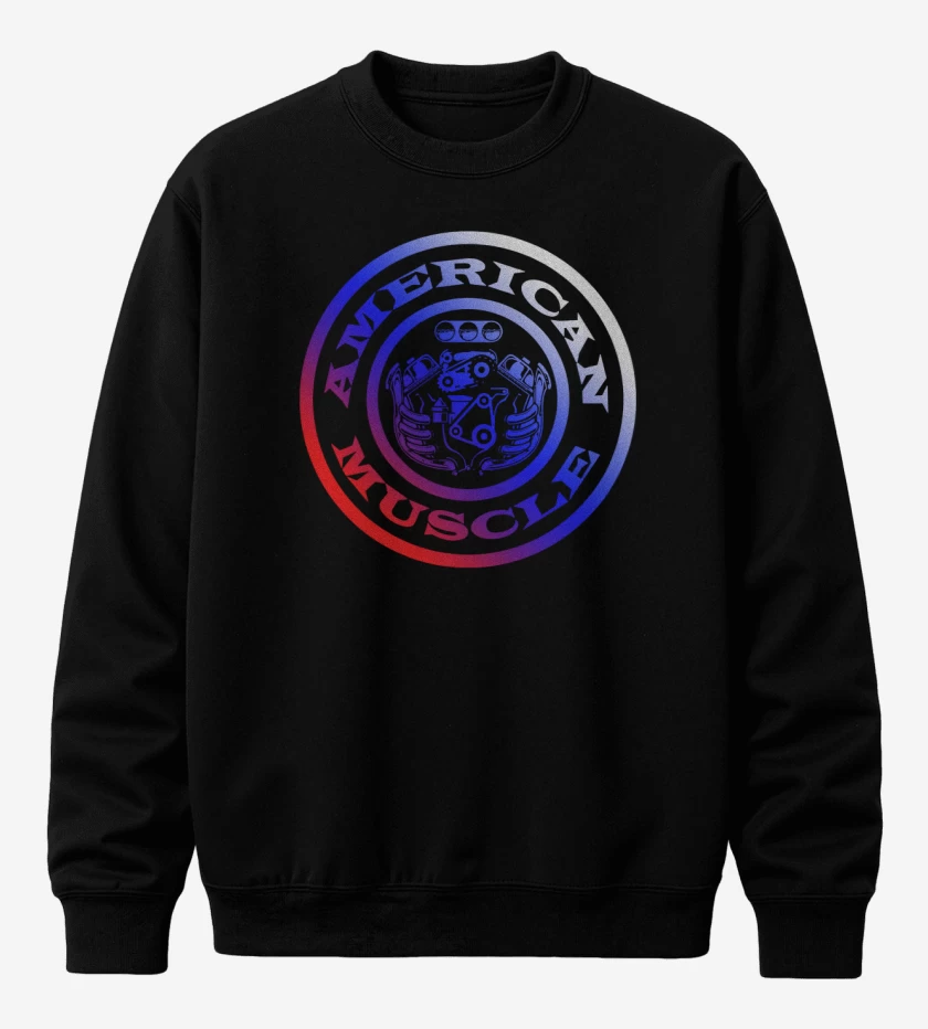 Poleron polo Negro de American Muscle