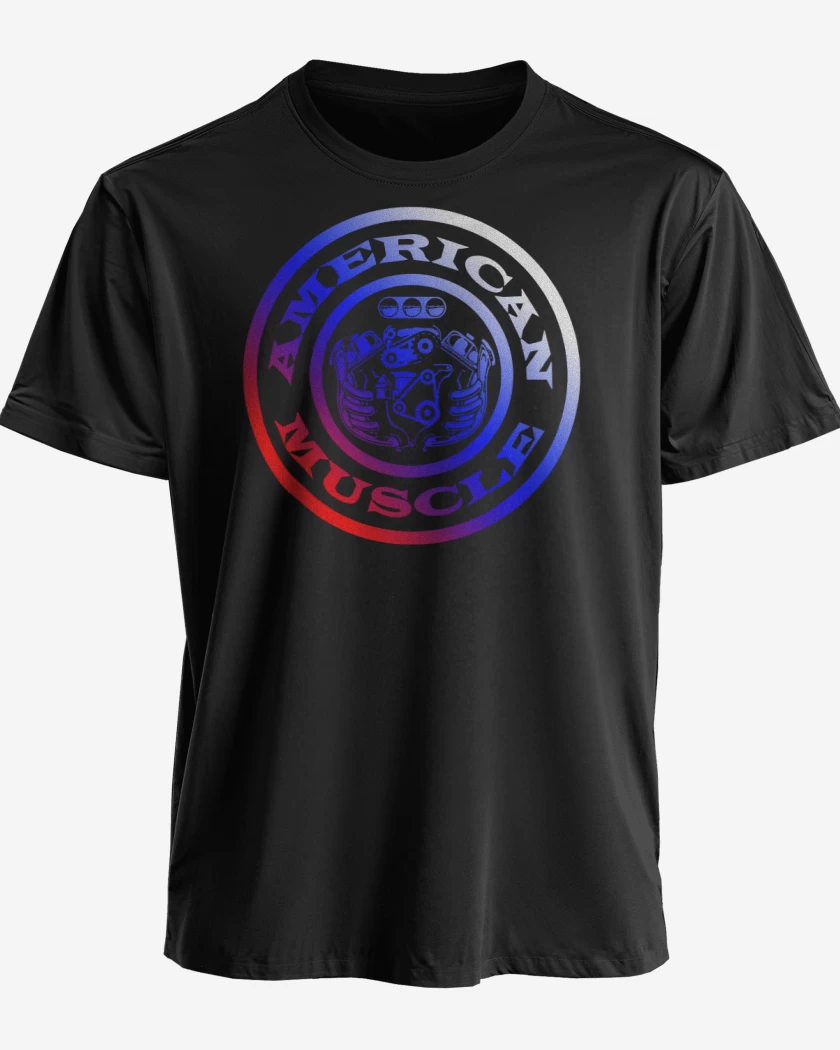 Polera premium Negro de American Muscle