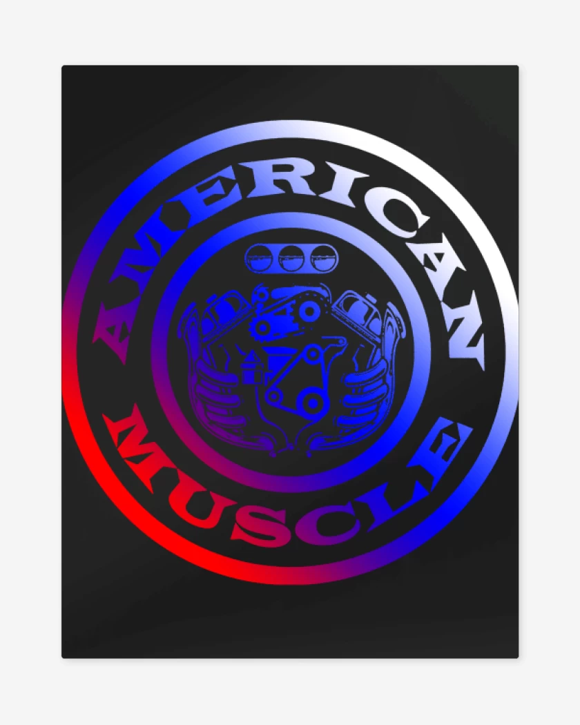 Print metalico American Muscle