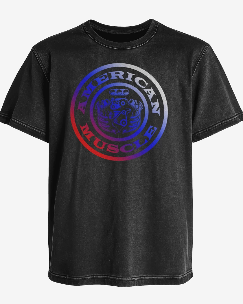 Polera desgastada American Muscle