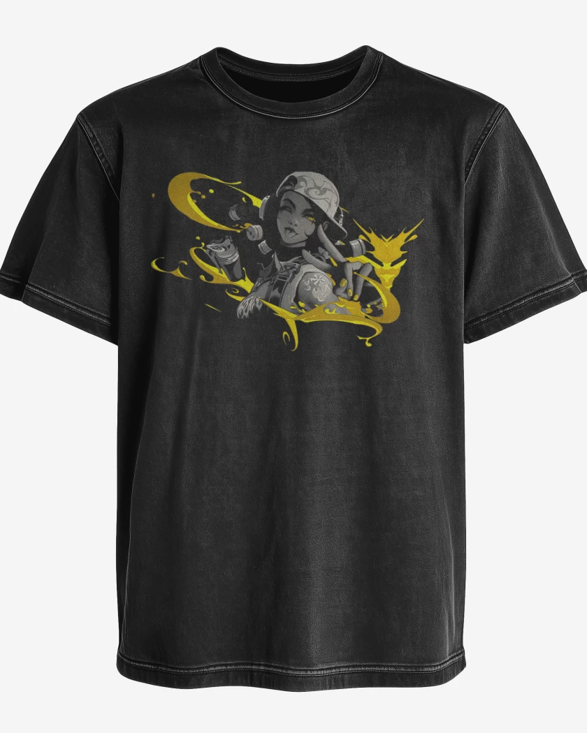 Polera desgastada Raze Valorant