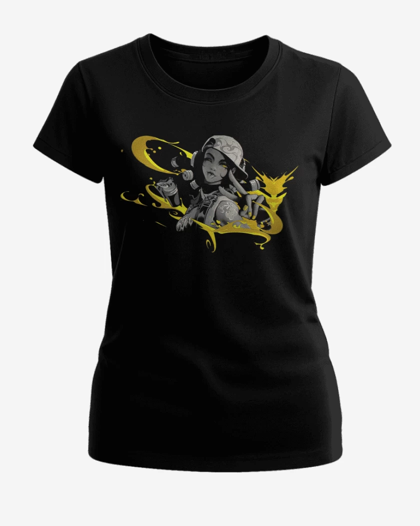 Polera de Mujer Negro de Raze Valorant
