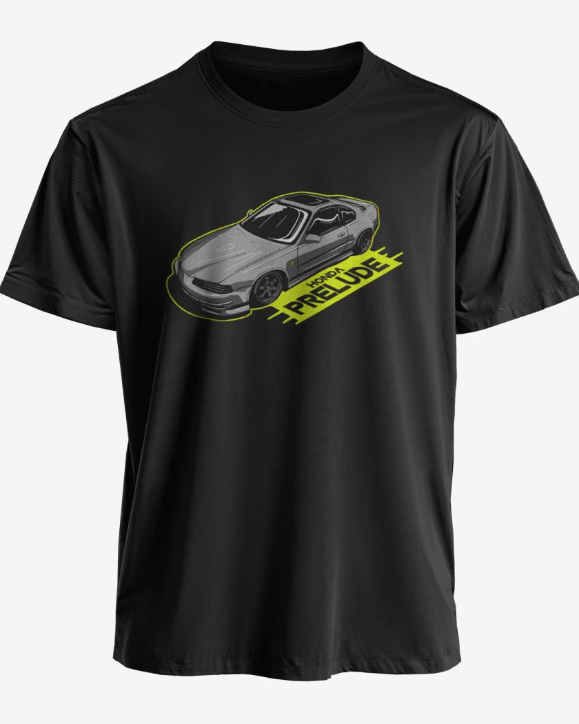 Polera premium Negro de Honda Prelude