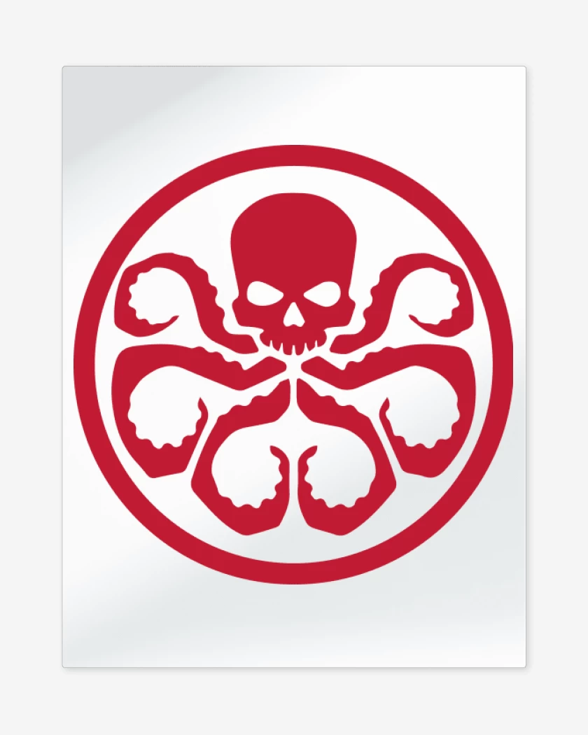 Print metalico Blanco de Hydra