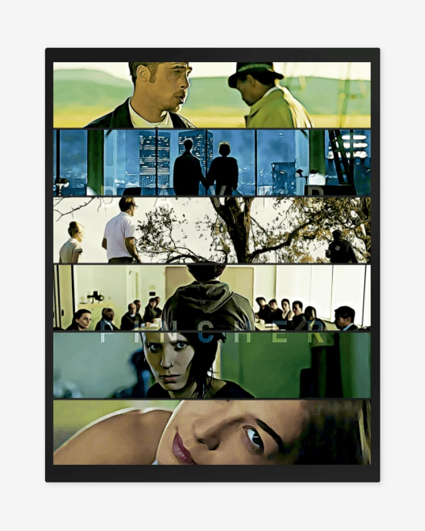 Print metalico Negro de Directores David Fincher