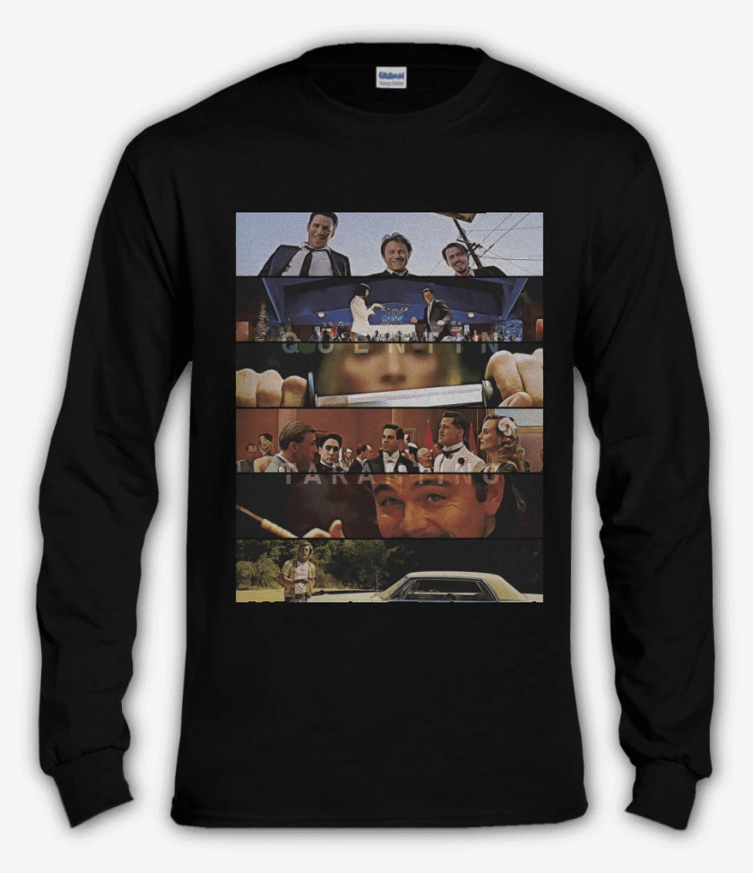Polera manga larga Negro de Directores Quentin Tarantino