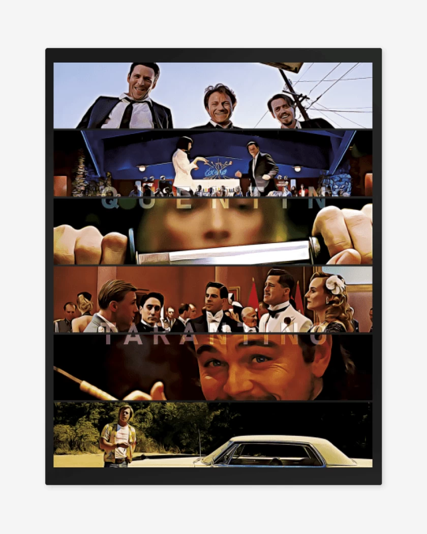 Print metalico Directores Quentin Tarantino
