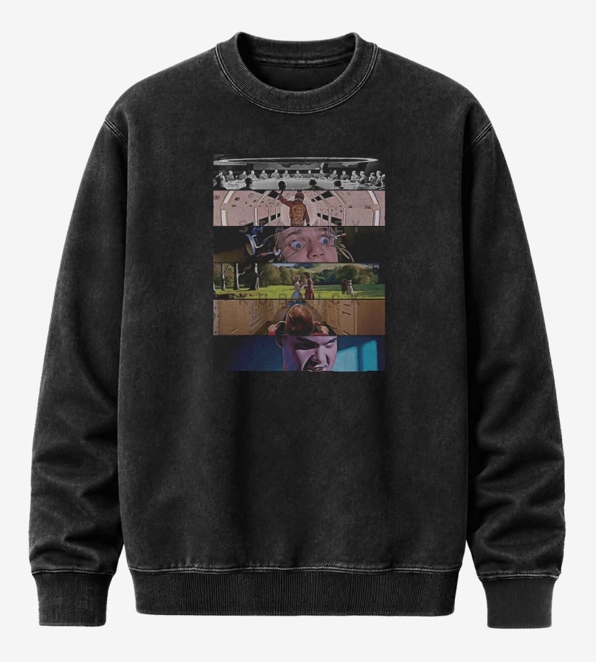 Poleron Polo Acid Wash Negro de Directores Stanley Kubrick
