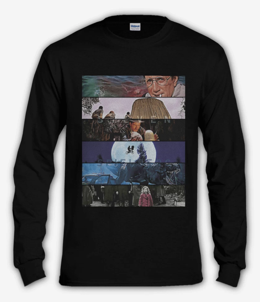 Polera manga larga Negro de Directores Steven Spielberg 01