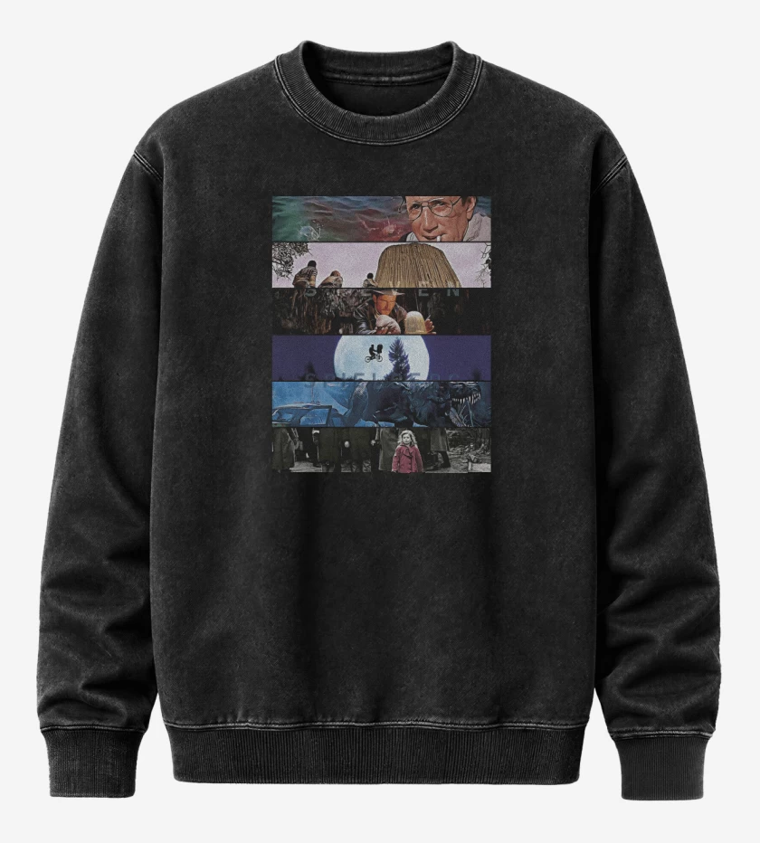 Poleron Polo Acid Wash Negro de Directores Steven Spielberg 01