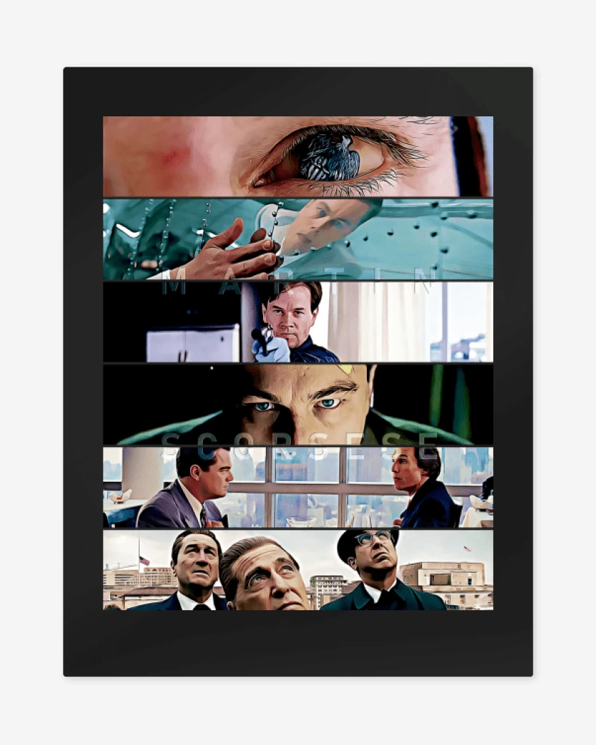 Print metalico Negro de Directores Martin Scorsese 02