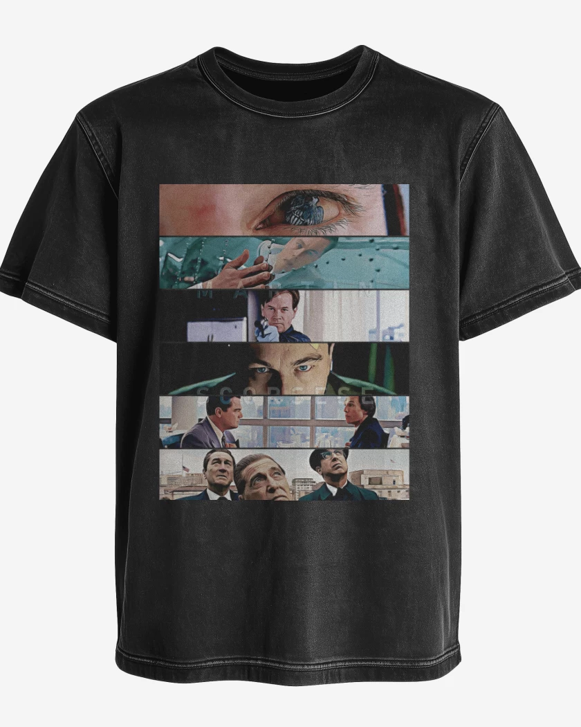Polera desgastada Negro de Directores Martin Scorsese 02