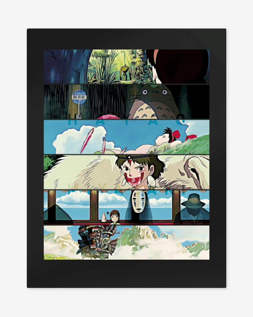 Print metalico Directores Hayao Miyazaki