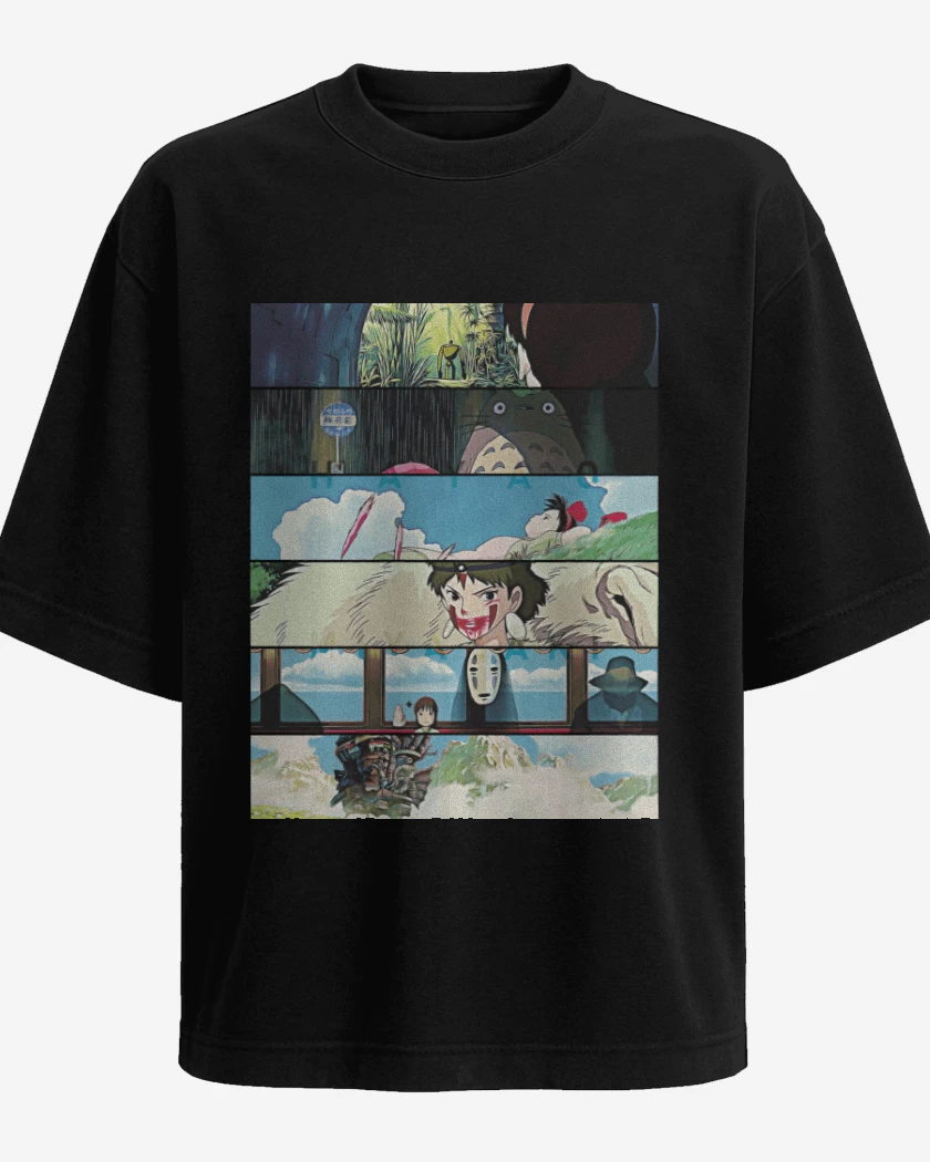 Polera Oversize Directores Hayao Miyazaki