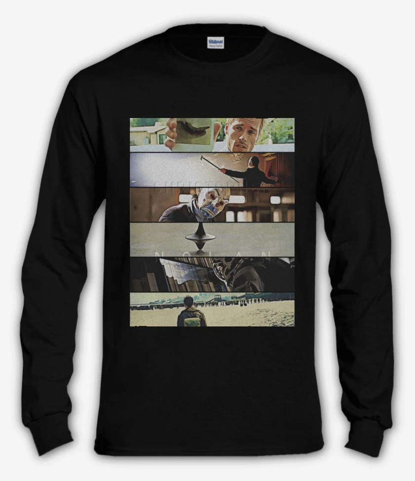 Polera manga larga Negro de Directores Christopher Nolan