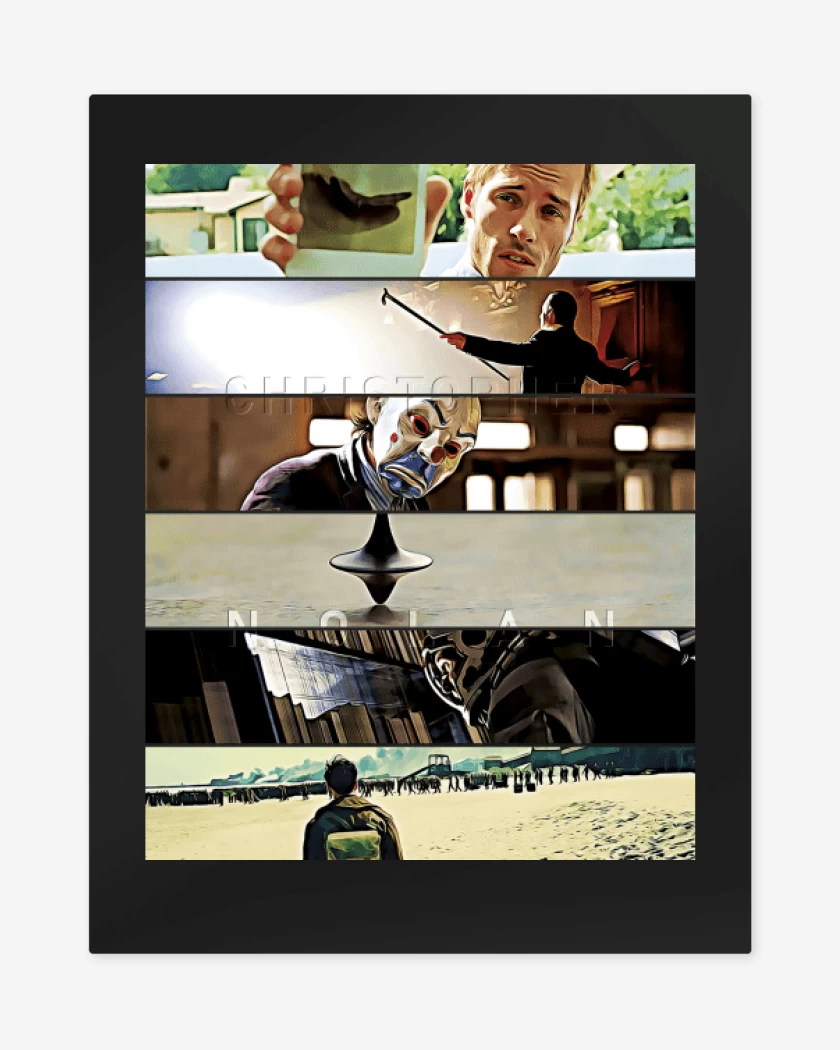 Print metalico Negro de Directores Christopher Nolan