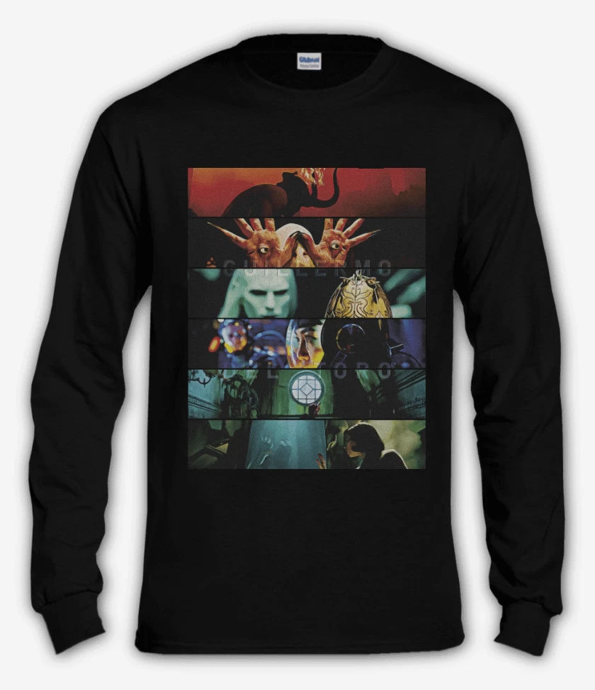 Polera manga larga Negro de Directores Guillermo Del Toro