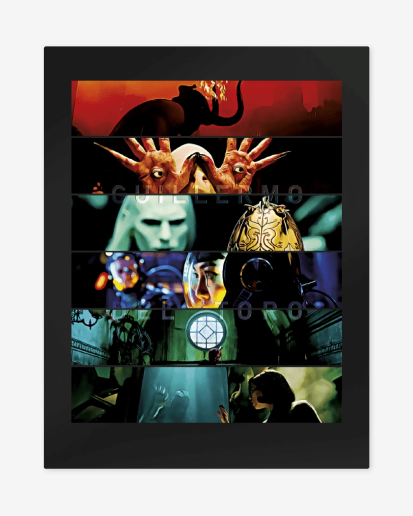 Print metalico Negro de Directores Guillermo Del Toro