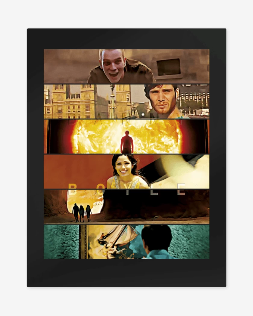 Print metalico Negro de Directores Danny Boyle