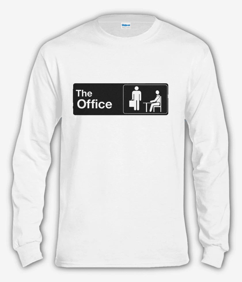 Polera manga larga Blanco de The office