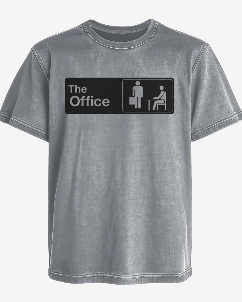 Polera desgastada Gris Melange de The office