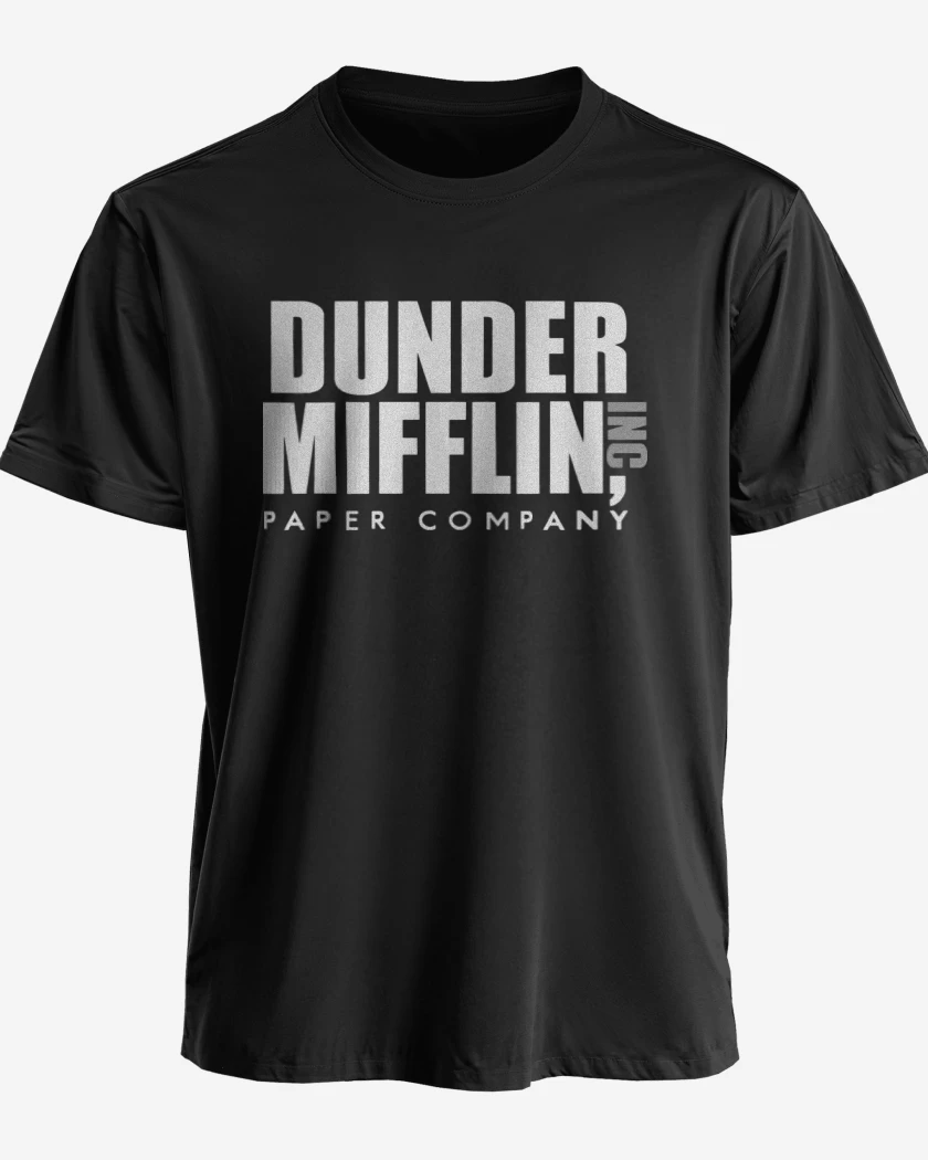 Polera premium Negro de Dunder Mifflin paper company