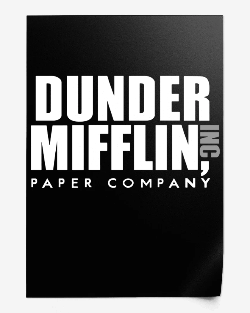 Print Dunder Mifflin paper company