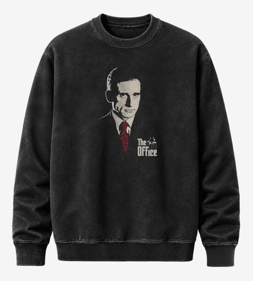 Poleron Polo Acid Wash Negro de Michael ScottLeone