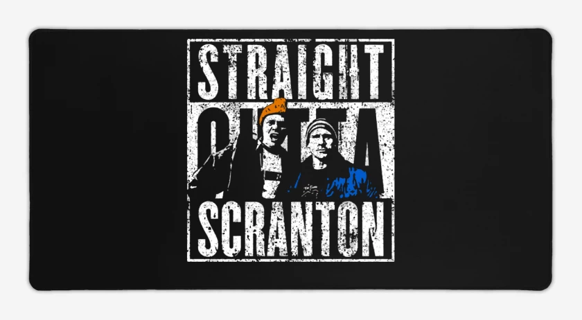 Mouse pad Gamer Negro de Straight outta Scranton