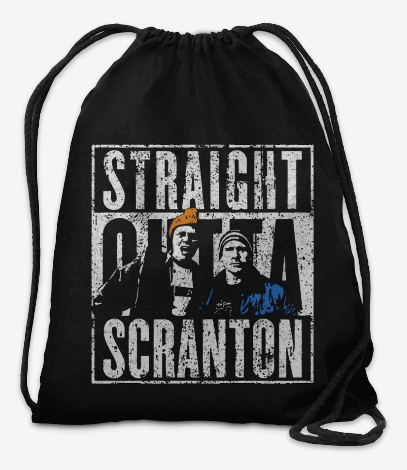 Mochila Negro de Straight outta Scranton