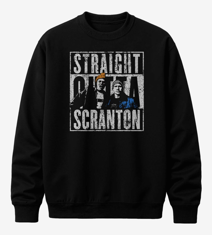 Poleron polo Negro de Straight outta Scranton