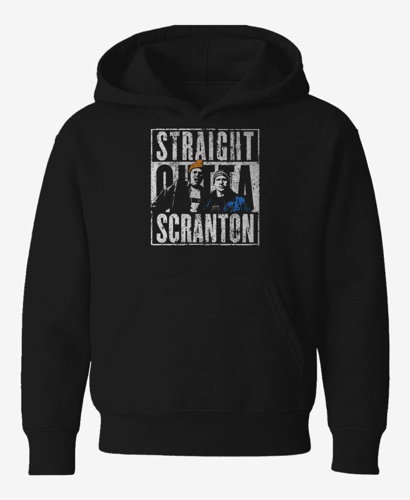 Poleron de niño Negro de Straight outta Scranton