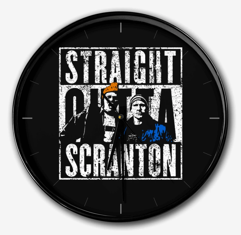 Reloj Negro de Straight outta Scranton