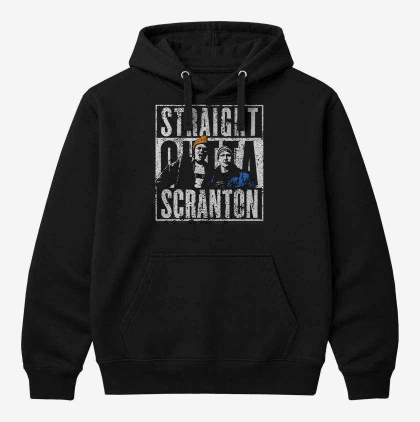 Polerón Canguro Negro de Straight outta Scranton