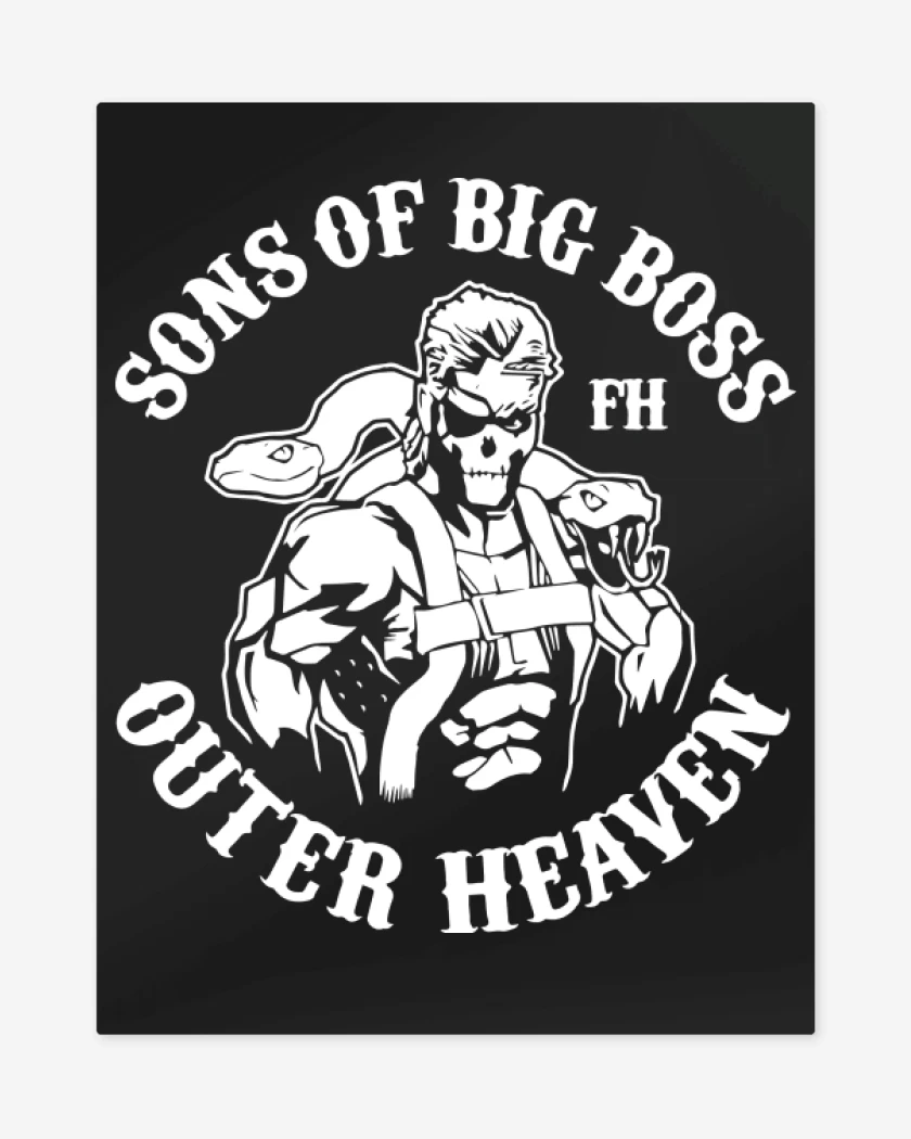 Print metalico Negro de Sons of Big Boss