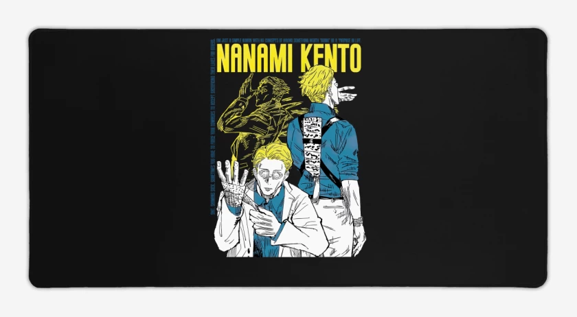 Mouse pad Gamer Negro de Kento Nanami