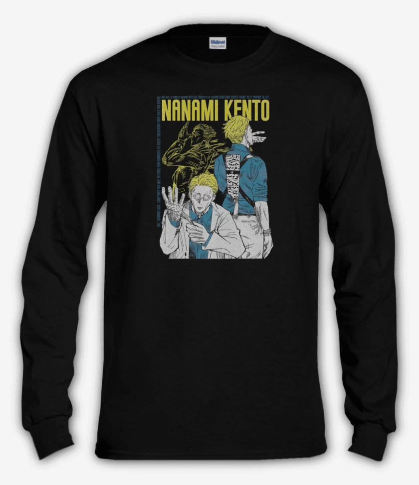 Polera manga larga Negro de Kento Nanami
