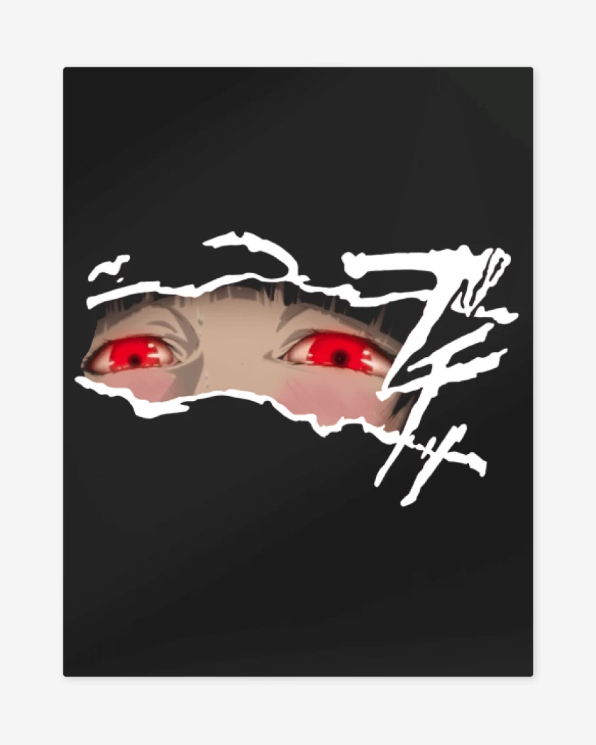 Print metalico Negro de Yumeko Kakegurui